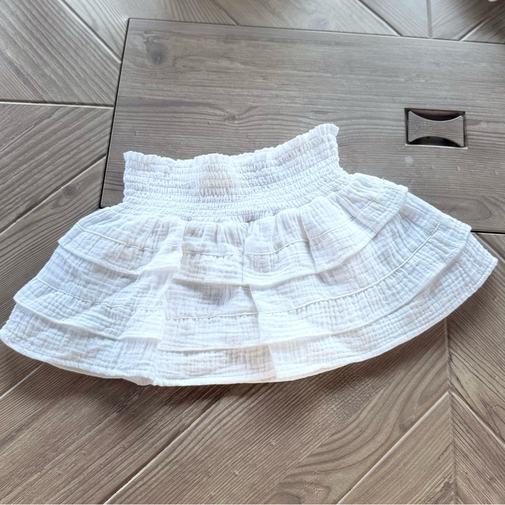 Cat & Jack l Smocked Ruffled Skirt l White l Girl's Size: XS
